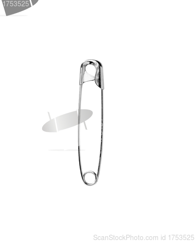 Image of metal silhouette of a closed safety pin