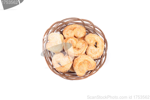 Image of Dutch cookie in basket