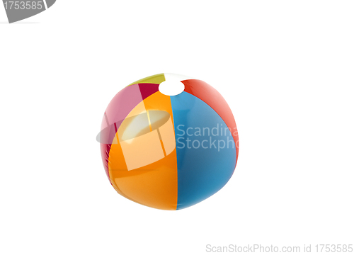 Image of Beach ball isolated on pure white background