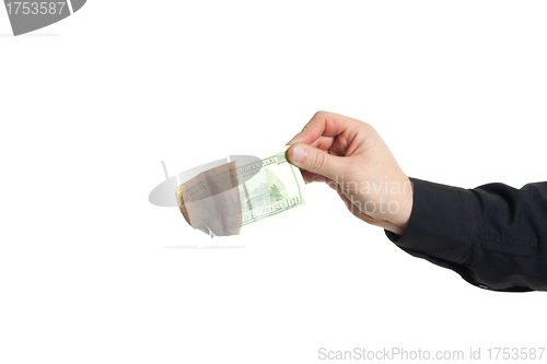 Image of burning one hundred dollars