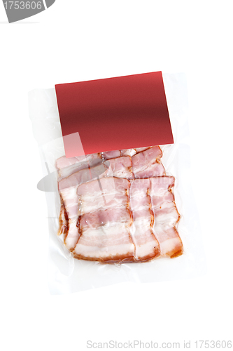 Image of sliced meat packaged