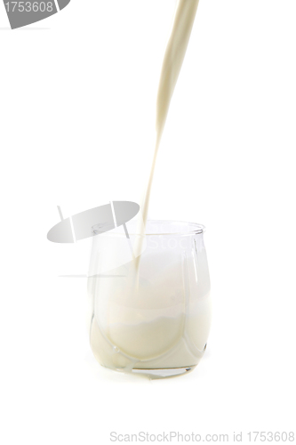 Image of pour milk isolated