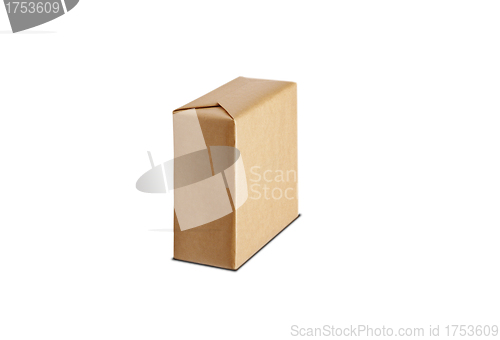 Image of the cardboard box isolated on white background