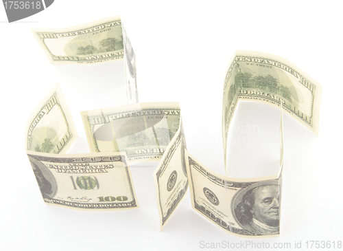 Image of dollars isolated