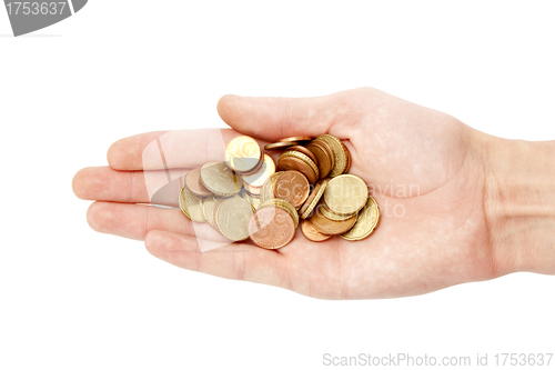 Image of Hand with coins