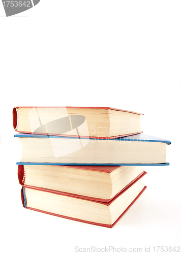 Image of Heap of books on white