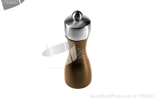 Image of pepper shaker on white background