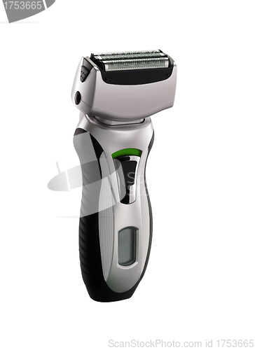 Image of Electric shaver place on white background