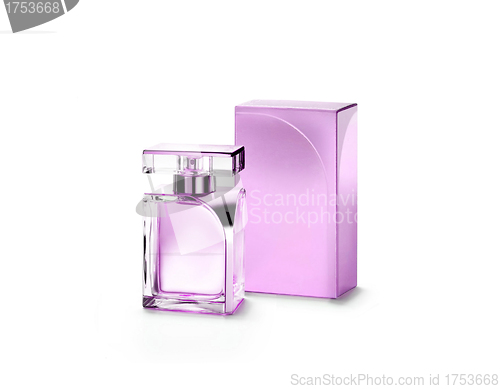 Image of Perfume bottle on white background