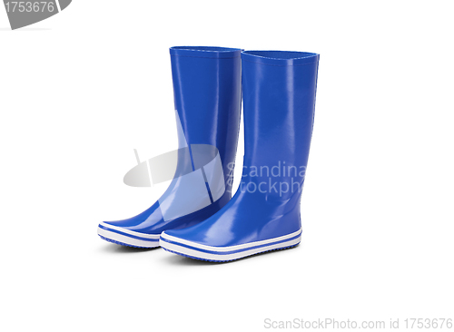 Image of rubber boots isolated on white background
