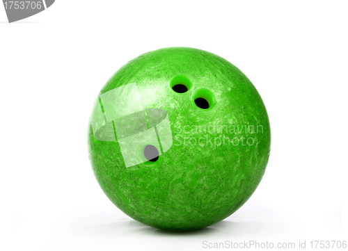 Image of green bowling ball