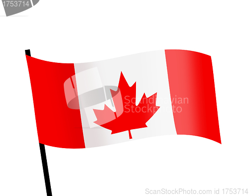 Image of waving flag of Canada