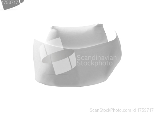 Image of The fashionable Panama hat with white background.