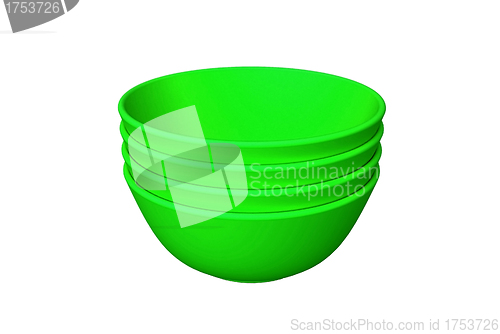 Image of green plates