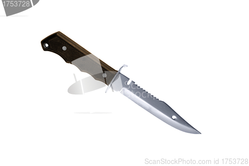 Image of hunter combat hand made knife isolated