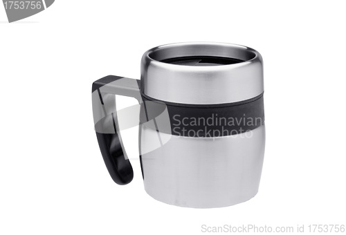 Image of thermos mug isolated