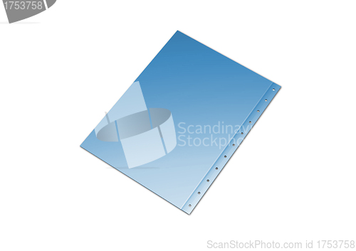 Image of Illustration of a blue folder containing documents