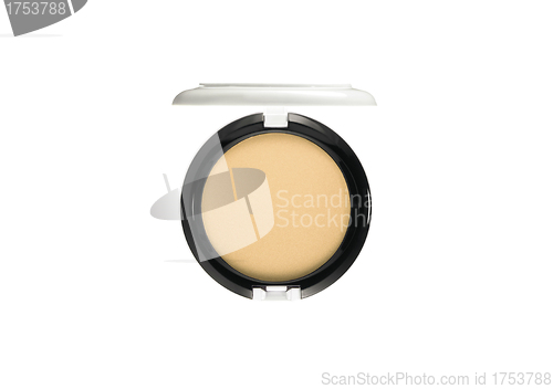 Image of Make-up powder in box isolated on white