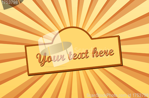 Image of Orange background and your sample text