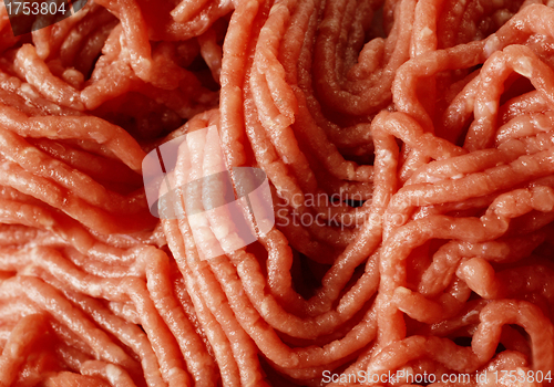 Image of Raw minced beef close-up