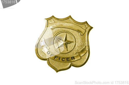 Image of police golden badge