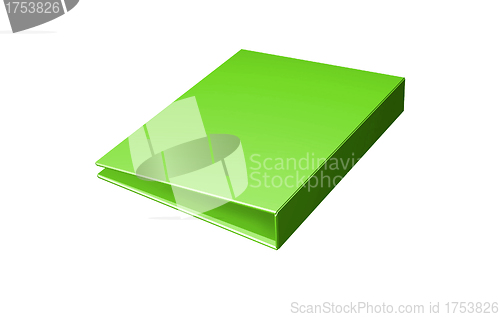 Image of Empty green folder icon isolated on white