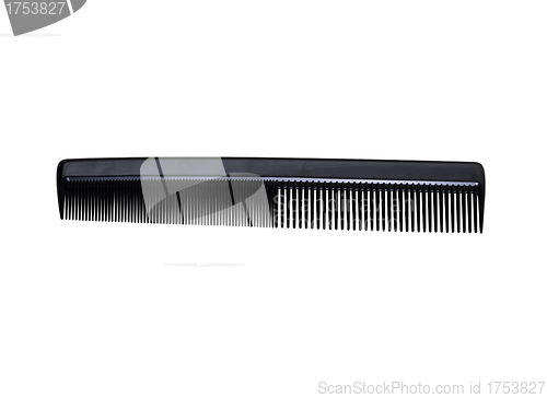Image of black comb for hair isolated