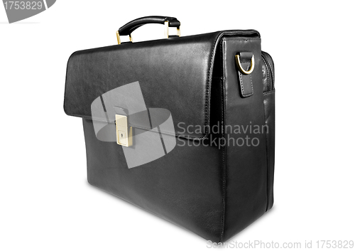 Image of Fashionable leather briefcase