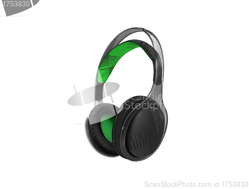 Image of Headphones Isolated on a White Background