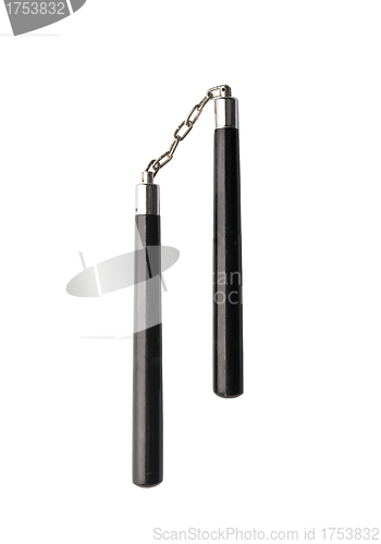 Image of Nunchaku  traditional Japanese Martial arts weapon