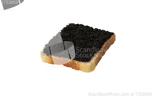 Image of Black caviar sandwich