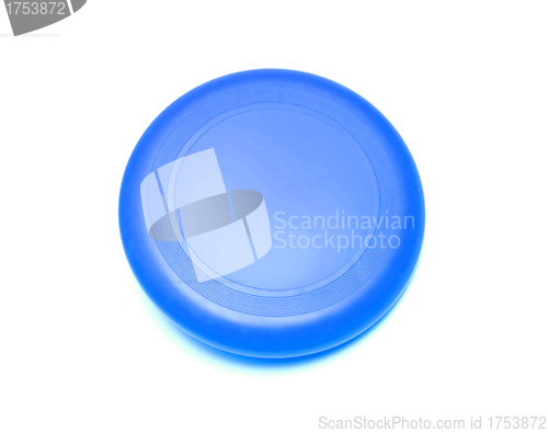 Image of blue plate on white background