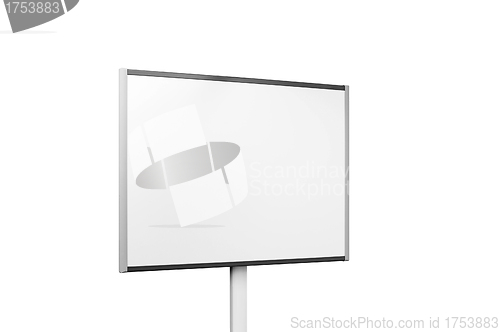 Image of White board isolated over white background