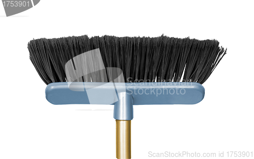 Image of plastic broom isolated on white background