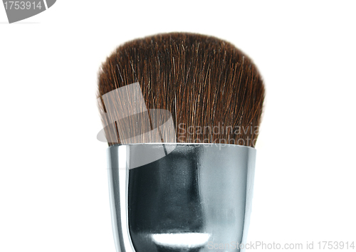 Image of brush to makeup isolated on white background