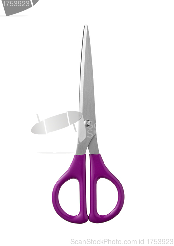 Image of pink Scissors on a white background