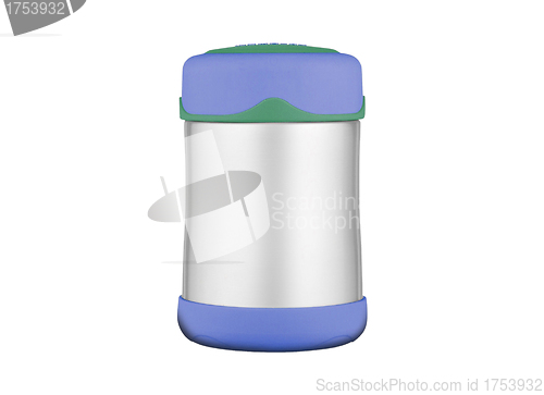 Image of blank jar, space for text, isolated on white