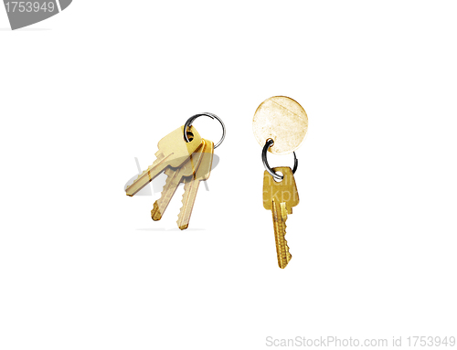 Image of keys on a white background