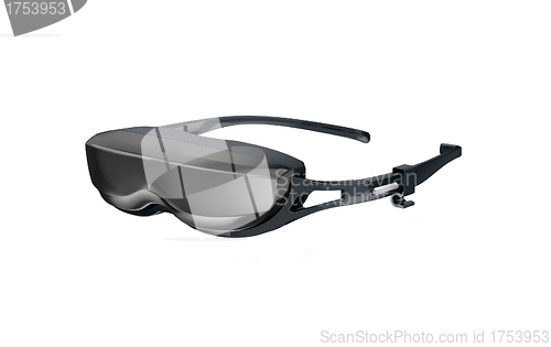 Image of A pair of 3D movie glasses for the cinema