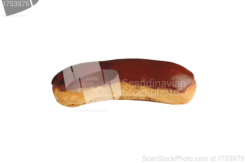 Image of Chocolate Eclair on white background