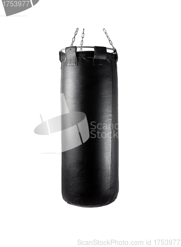 Image of punching bag under the light background