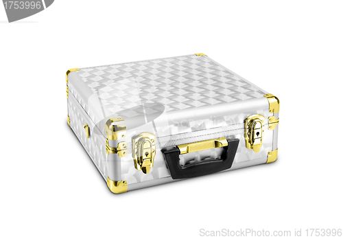 Image of Metal case isolated on the white background