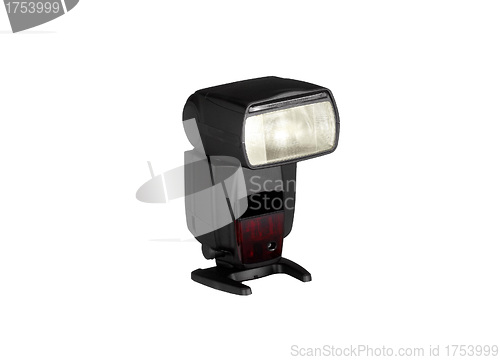 Image of camera flash isolated on white