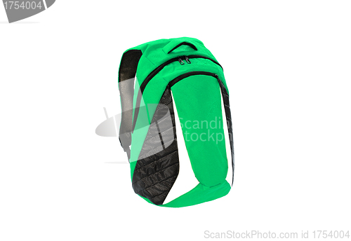 Image of Tourist backpack isolated on white. Clipping path included.