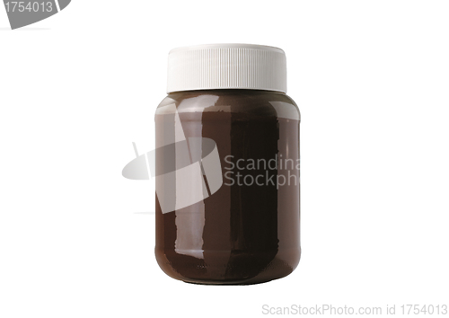 Image of hocolate paste in a jar