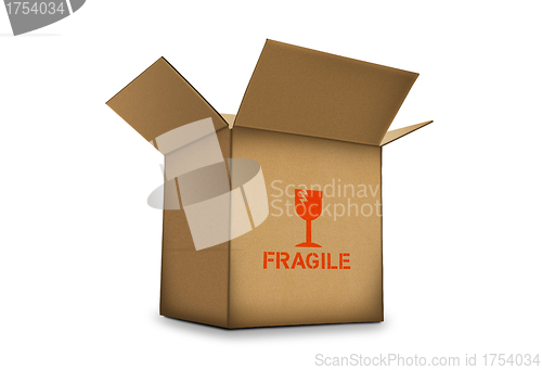 Image of 3d cardboard box