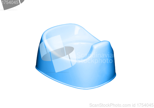 Image of blue potty isolated