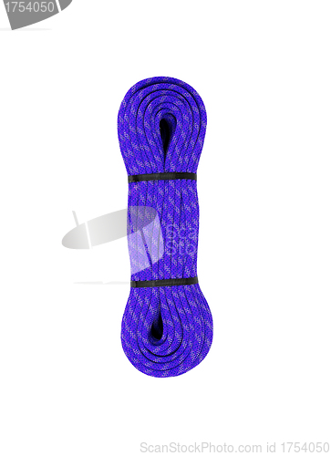 Image of thick and durable string on white background