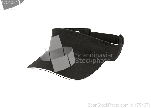 Image of black cap isolated on white