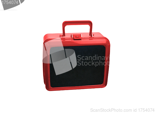 Image of Plastic travel suitcase ready